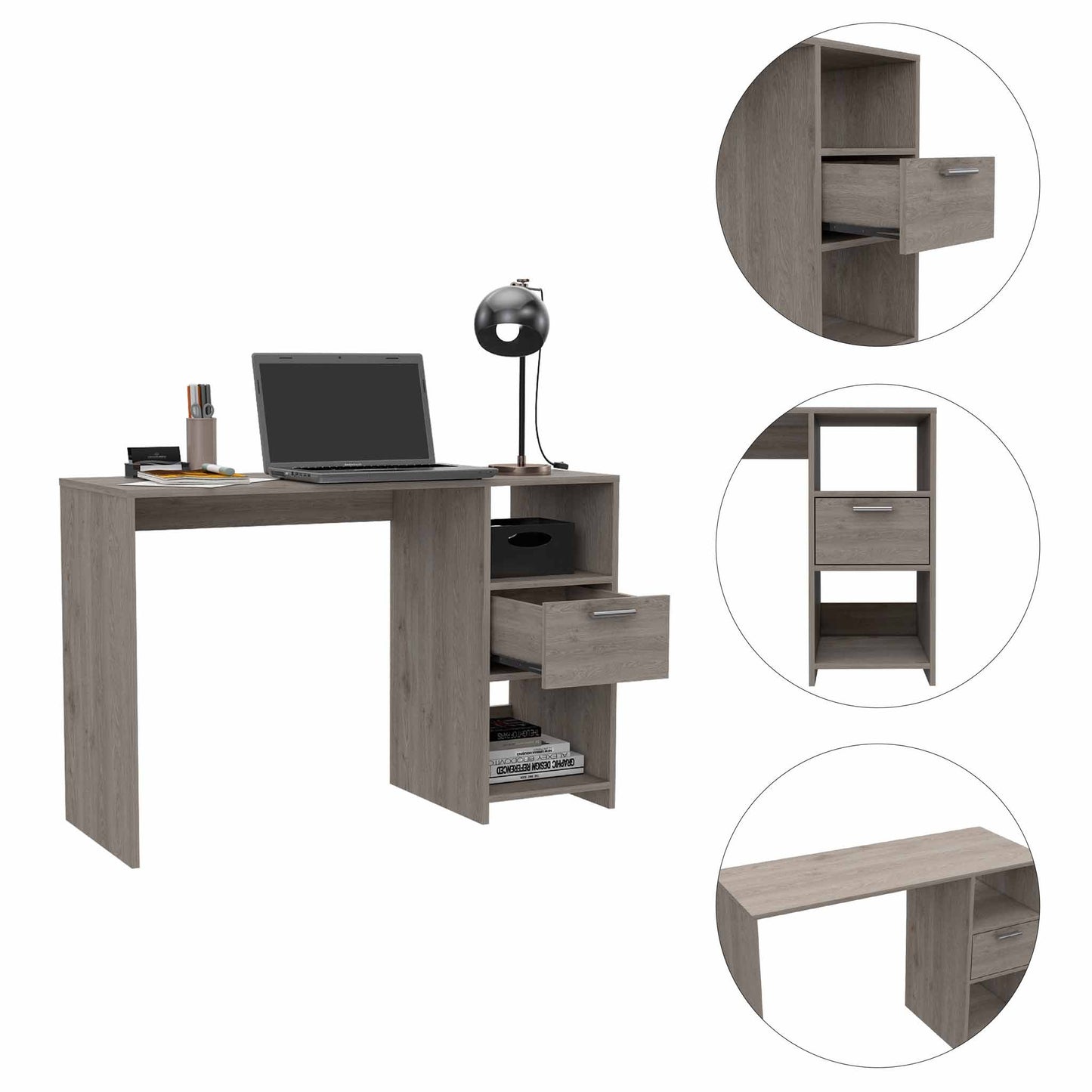 Omma Desk TuHome Light Gray 