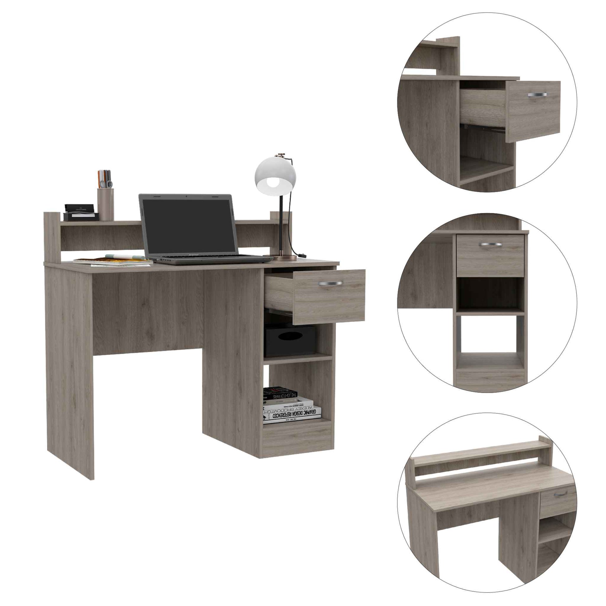 Light Gray Manaos Desk TuHome 