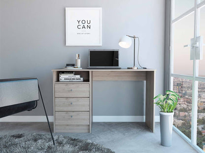 Andalucia 3 Drawer Computer Desk, One Shelf