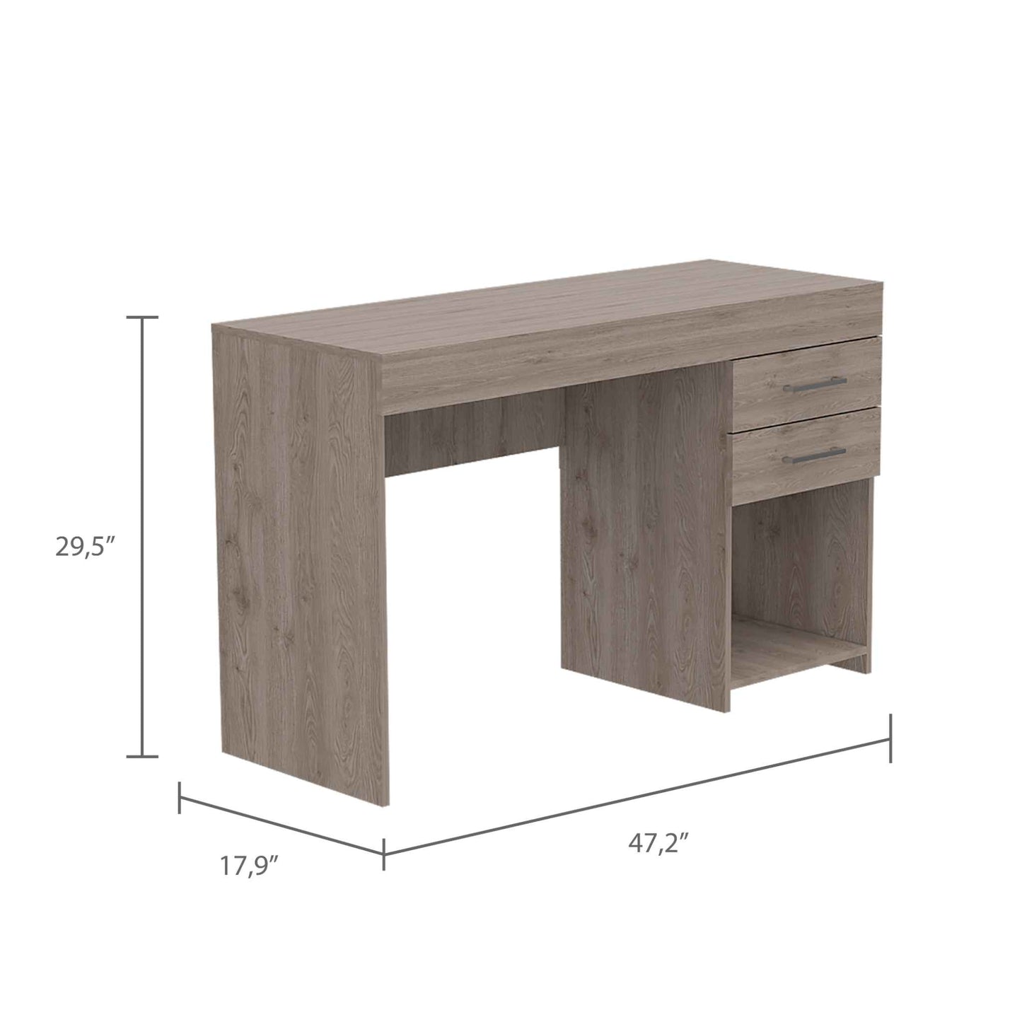 Light Gray Ibare Desk TuHome 