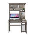 Compu 180 Hutch Desk, Multiple Shelves, One Drawer