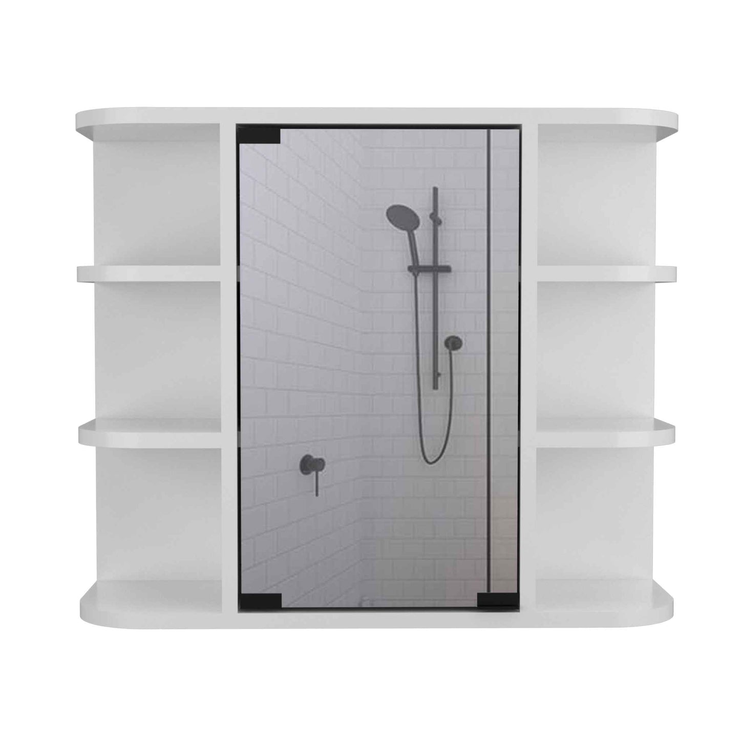 TuHome White Milan Cabinet 