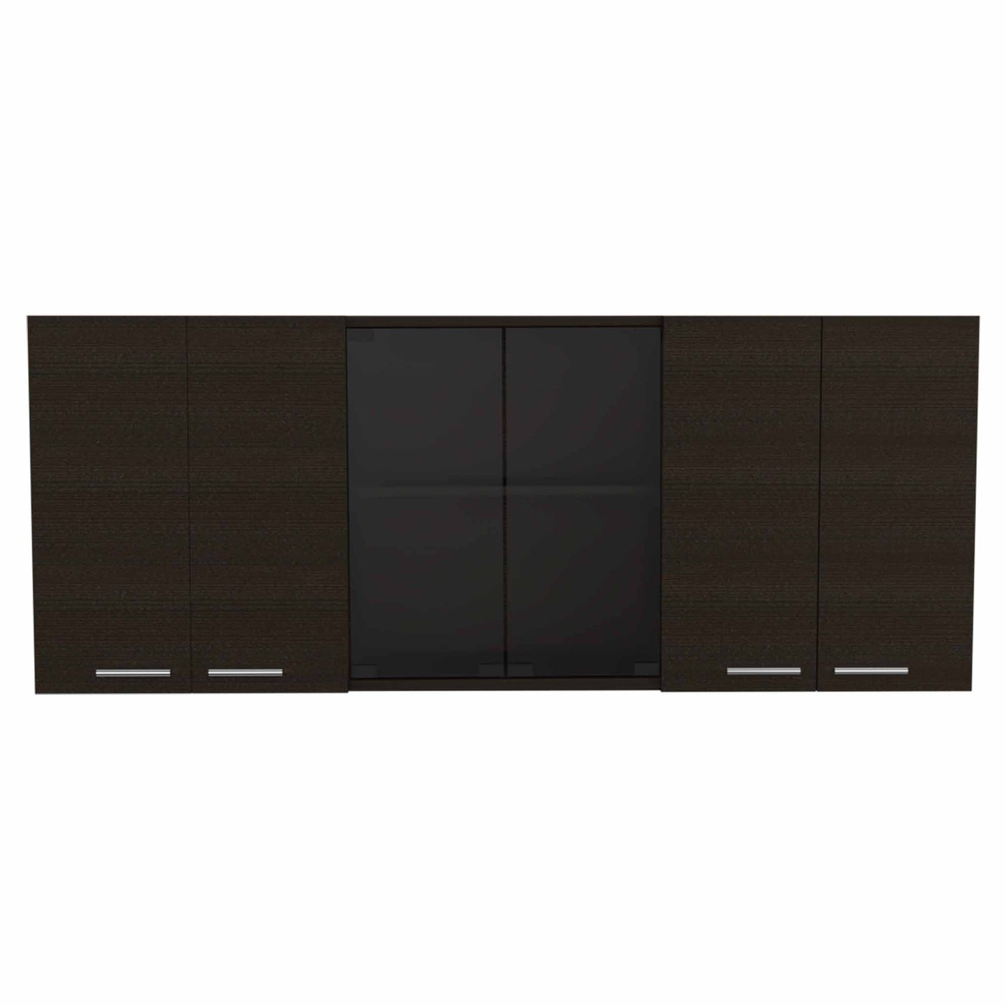 Superior 150 Wall Cabinet With Glass, Four Interior Shelves, Two Double Door