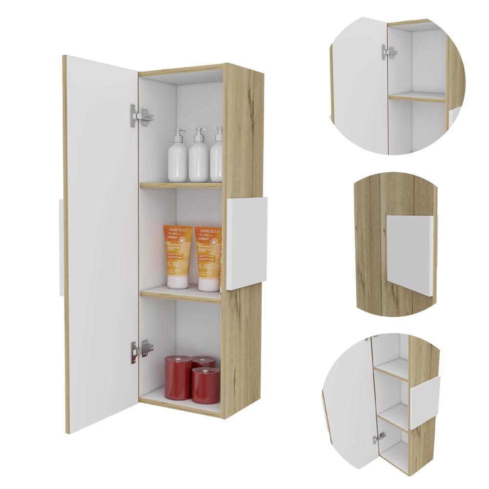 TuHome Light Oak Medicine Cabinet 