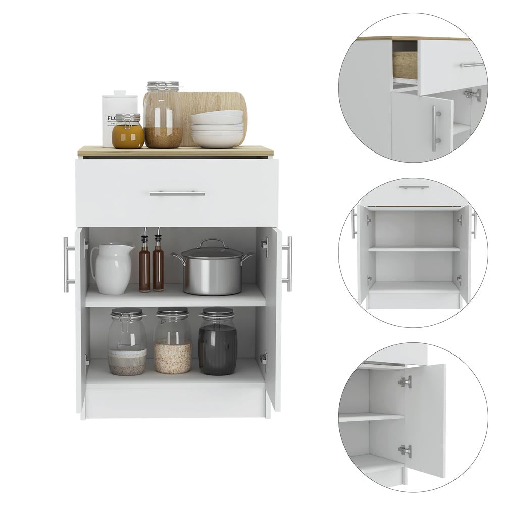 Mayorca Multistorage Pantry Cabin, One Drawer, Two Interior Shelves