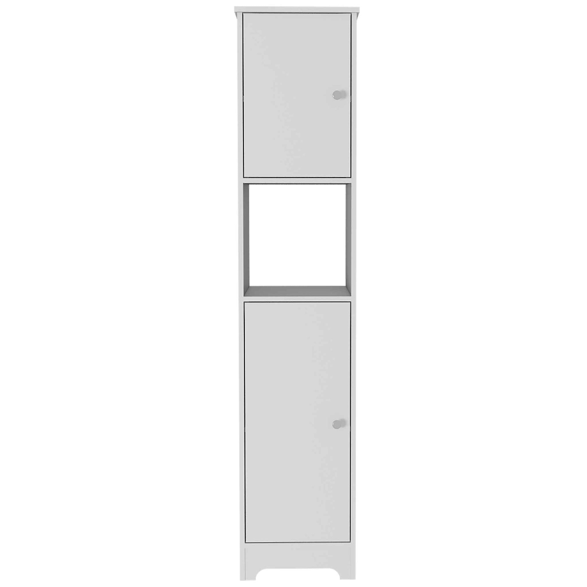 Linen Cabinet TuHome White 