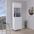 Caribe Microwave Cabinet, Four Legs, One Drawer, Double Door, One Shelf