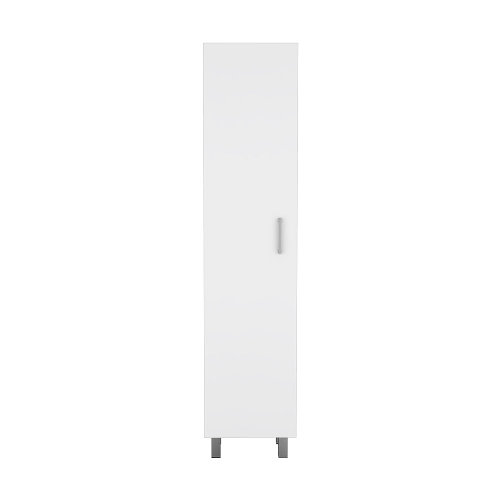 Vintro Storage Cabinet, Broom Hangers, Metal Handle