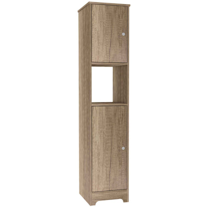 Light Oak Linen Cabinet TuHome 