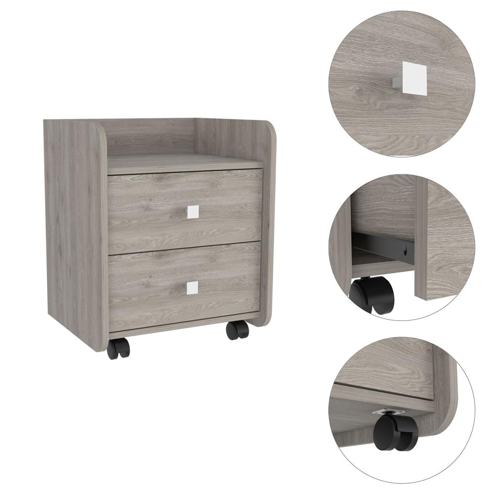 Aura Nightstand TuHome Light Gray 