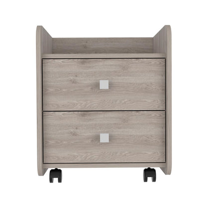 TuHome Light Gray Aura Nightstand 