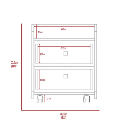 TuHome Measurements Aura Nightstand 