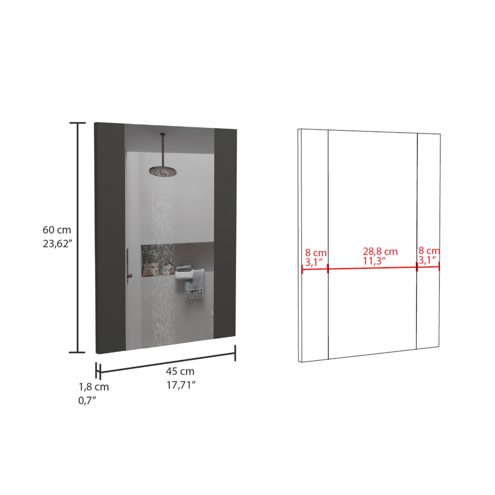 Mirror Madrid, Rectangular Shape, Looking Glass