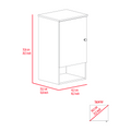 St. Angelo Medicine Cabinet, Two Internal Shelves, Single Door, One Shelf