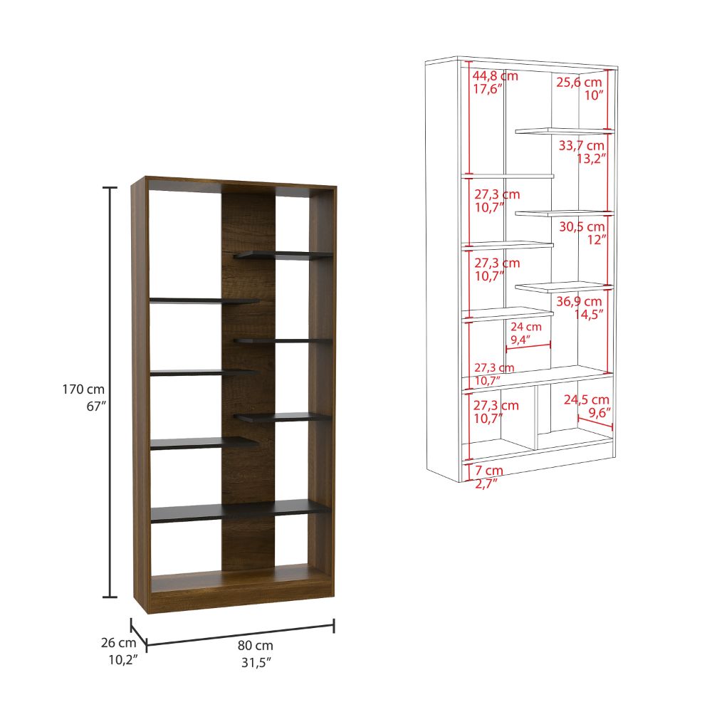 Classic Bookcase, Multiple Shelves