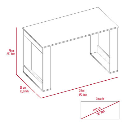 Oviedo 120 Writing Desk, Four Legs