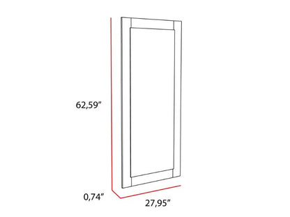 Mirror Marsala, Wooden Frame Mirror