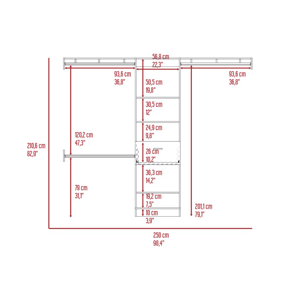 Moretti 250 Closet System