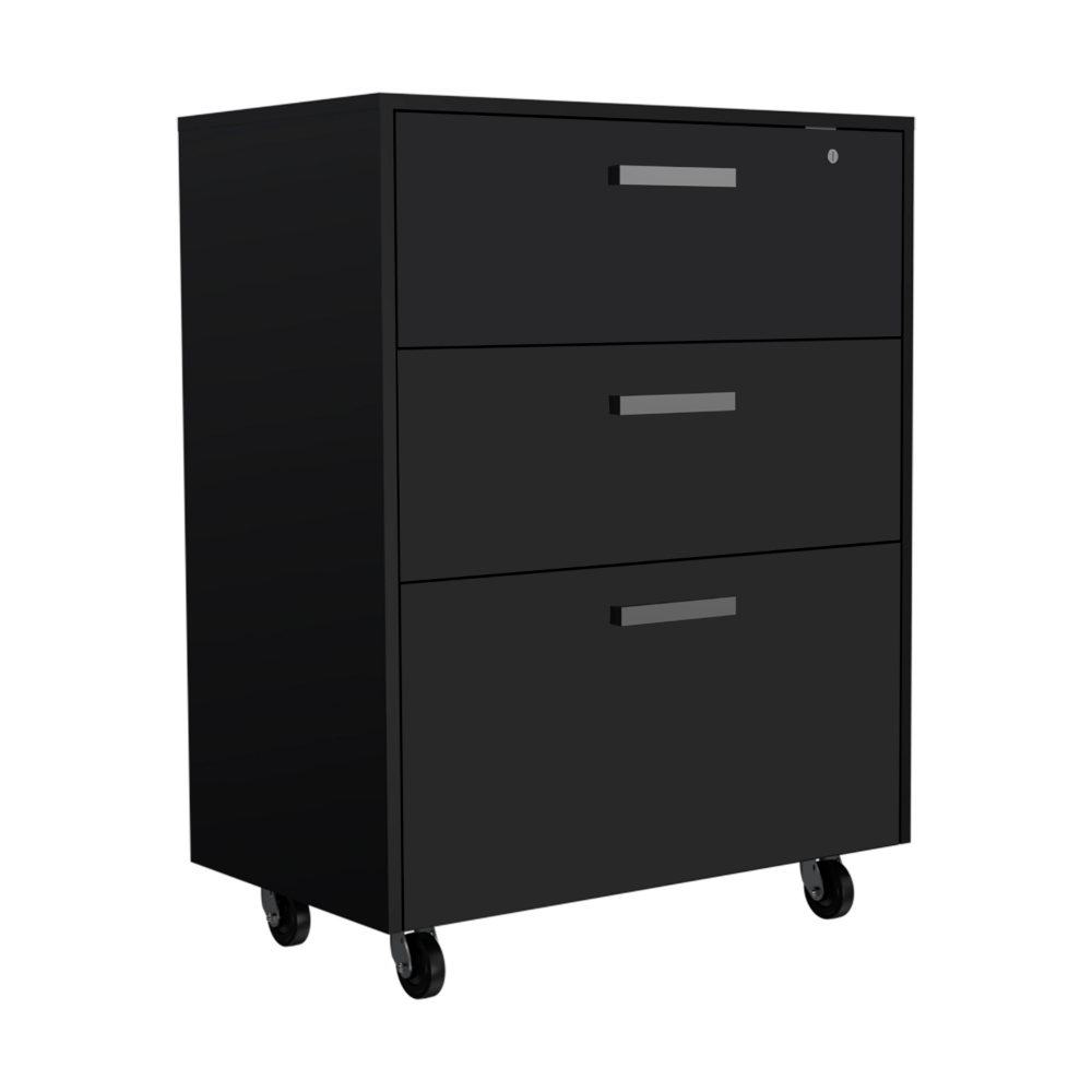 Storage Cabinet - Superior Top, Drawer Base Cabinet, Three Drawers, Four Casters