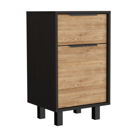 Kaia Z Nightstand, One Drawer, One Cabinet,  Four Legs, Superior Top