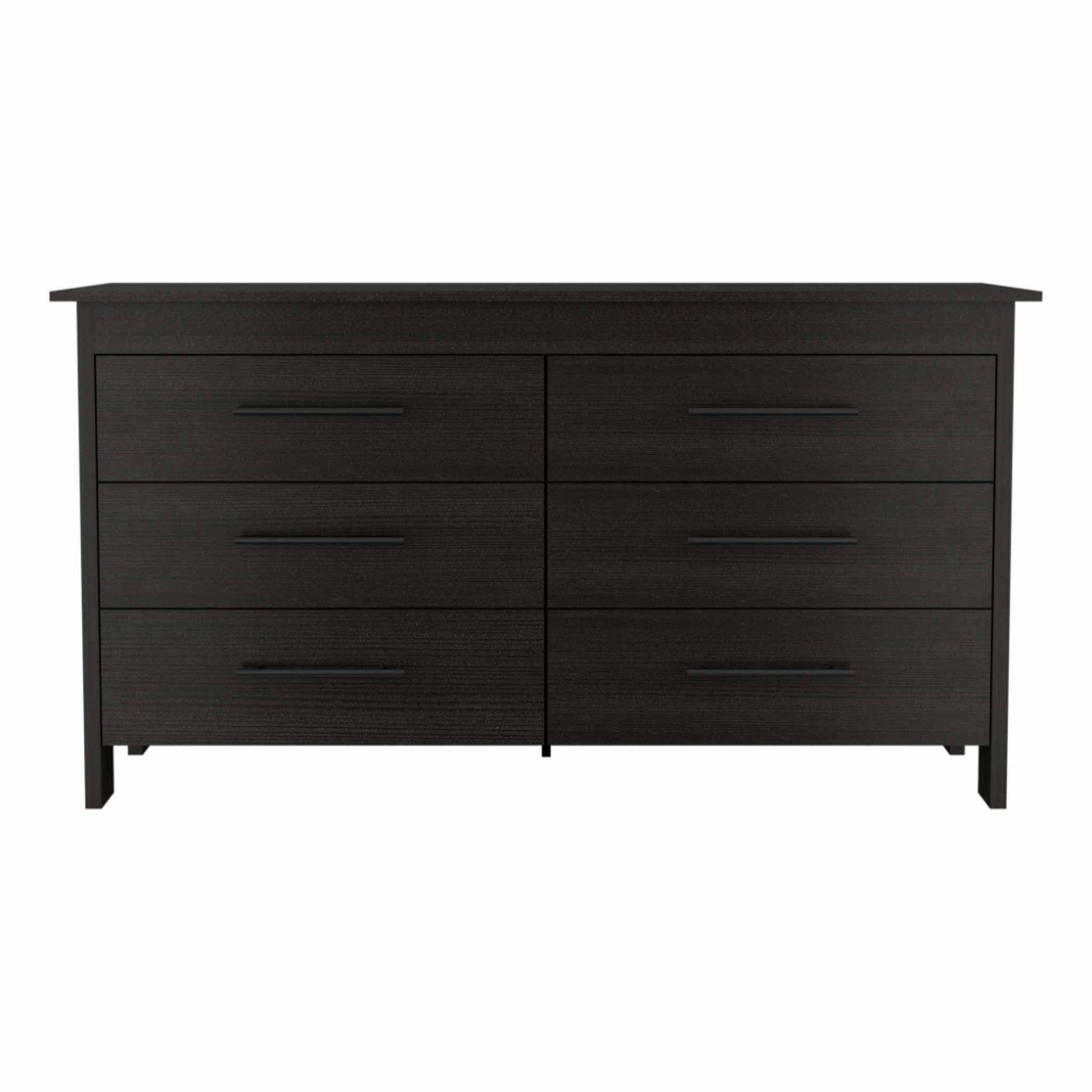 Hms 6 Drawer Double Dresser, Four Legs, Superior Top