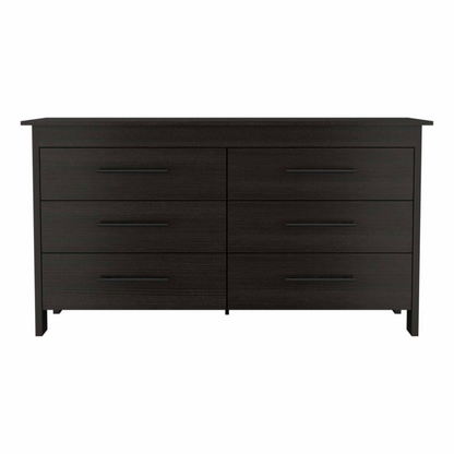 Hms 6 Drawer Double Dresser, Four Legs, Superior Top