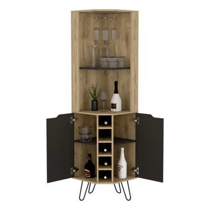 Audra Corner Bar Cabinet