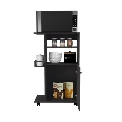 Clip Kitchen Cart, Single Door Cabinet, Four Casters