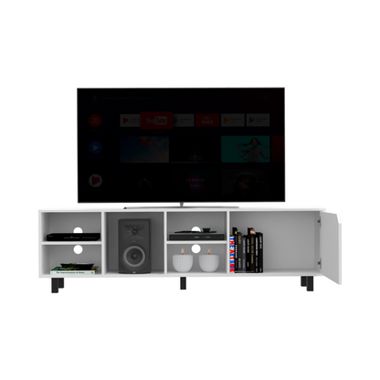 Valdivia Tv Stand for TV´s up 70", Four Open Shelves, Five Legs