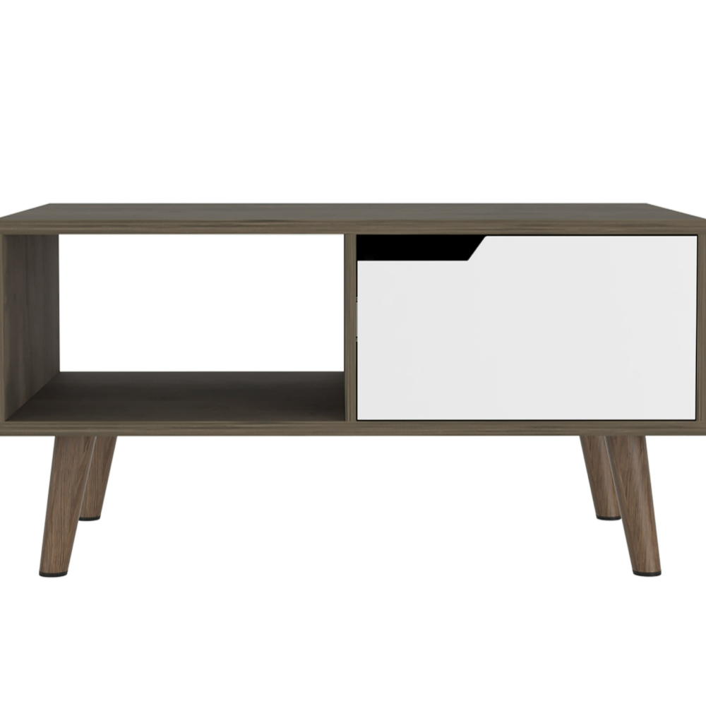 Oslo Coffee Table 2.0, One Drawer, Four Legs