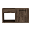 Lyon Coffee Table, Single Door Cabinet, One Open Shelf