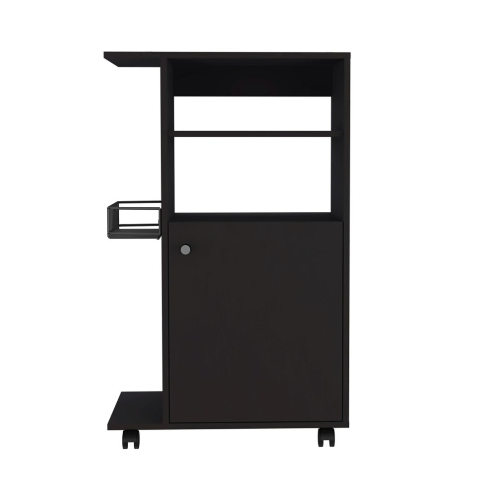 Clip Kitchen Cart, Single Door Cabinet, Four Casters