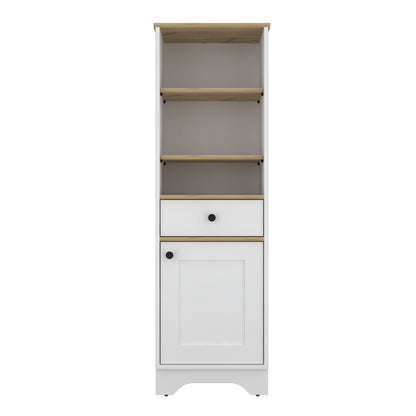 St. Cloud Linen Cabinet, One Drawer, One Cabinet, Multiple Shelves