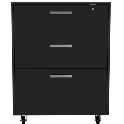 Storage Cabinet - Superior Top, Drawer Base Cabinet, Three Drawers, Four Casters