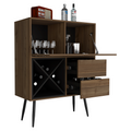 Prunus Bar Cabinet, One Cabinet, Two Drawers