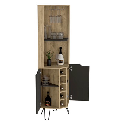 Audra Corner Bar Cabinet