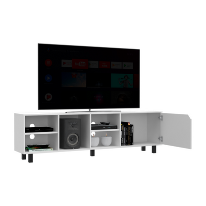 Valdivia Tv Stand for TV´s up 70", Four Open Shelves, Five Legs