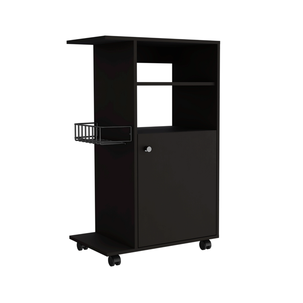 Clip Kitchen Cart, Single Door Cabinet, Four Casters