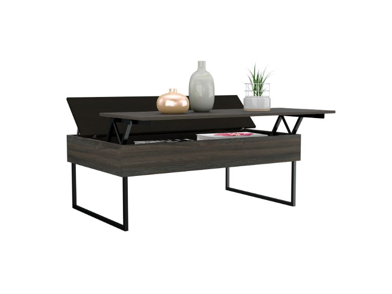 Bianchi Lift Top Coffee Table, Two Legs