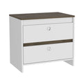 Idaly Nightstand, Superior Top, Two Drawers