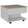 Romano Lift Top Coffee Table, Casters, One Shelf