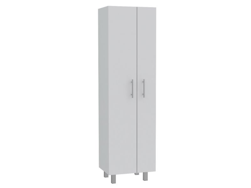 Nala Cleaning Cabinet, Double Door Cabinet, Four Legs, Five Shelves