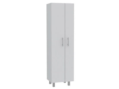 Nala Cleaning Cabinet, Double Door Cabinet, Four Legs, Five Shelves