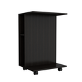 Luzzo Tray Table, Two Lateral Shelves, Lower Shelf