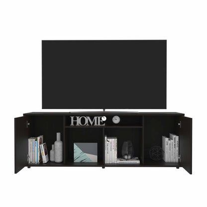 TuHome Black Prana TV Stand 