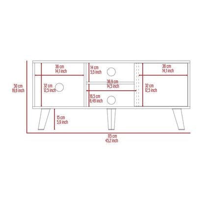 TuHome Measurements Cincinnati TV Stand 