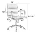 Axel Office Chair, Mesh Back, Chrome Gaslift, Fabric Seat