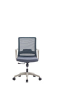 Alpha Office Chair, Fabric Seat, Fixed Armrest, Class Three Gaslift, Mesh