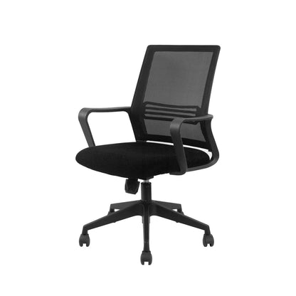 Flavio Office Chair, Nylon Base, Fixed Handrail