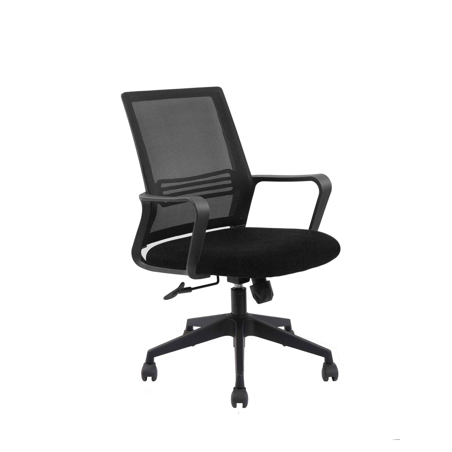 Flavio Office Chair, Nylon Base, Fixed Handrail